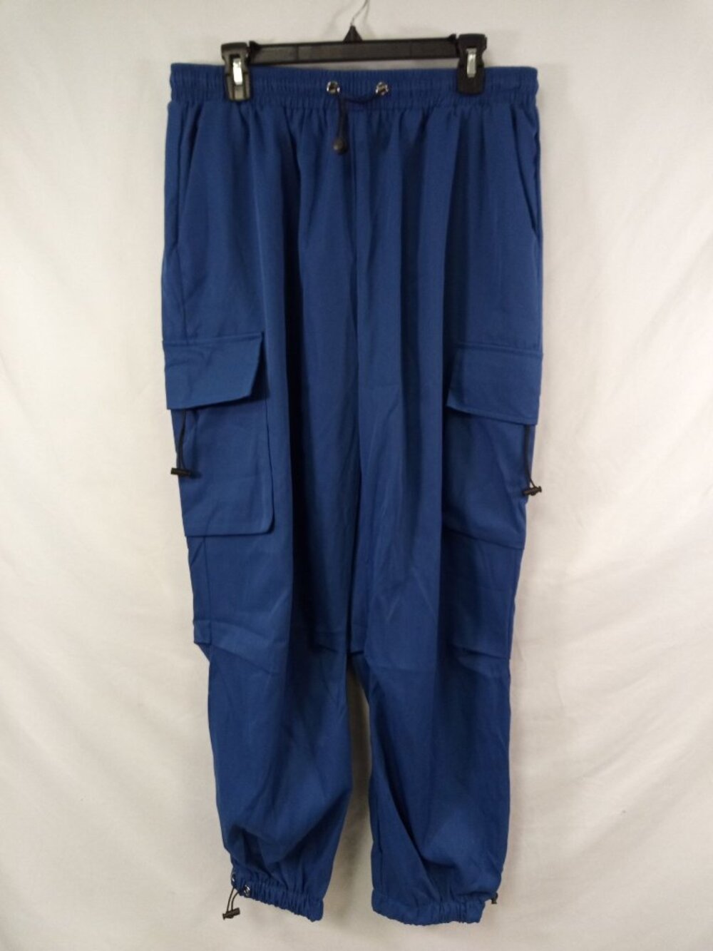 NWT Zaful Women's Dark Blue Multi-Pocket Jogger Cargo Pants Size Large